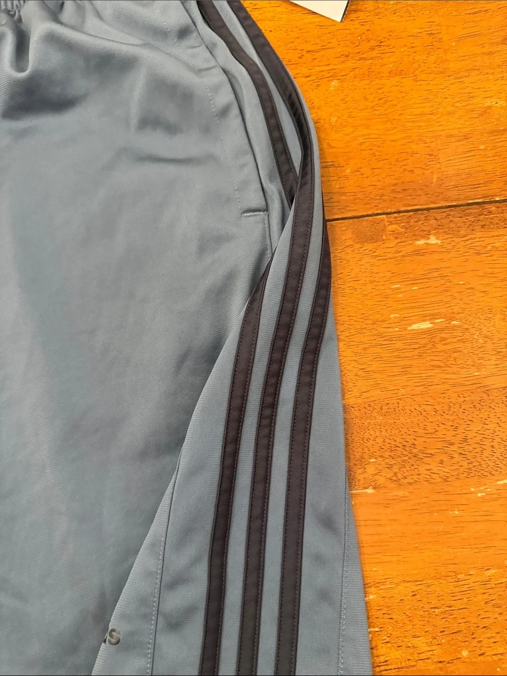 adidas Men’s Gray Athletic Shorts with Dark Side Stripes xl